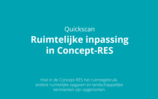 Bericht Quickscan Ruimtelijke Inpassing in de Concept RES bekijken